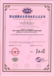 职业健康安全管理体系